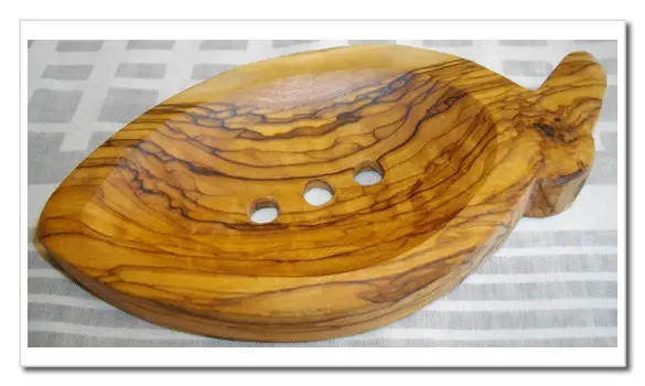 Jabonera de Madera de Olivo